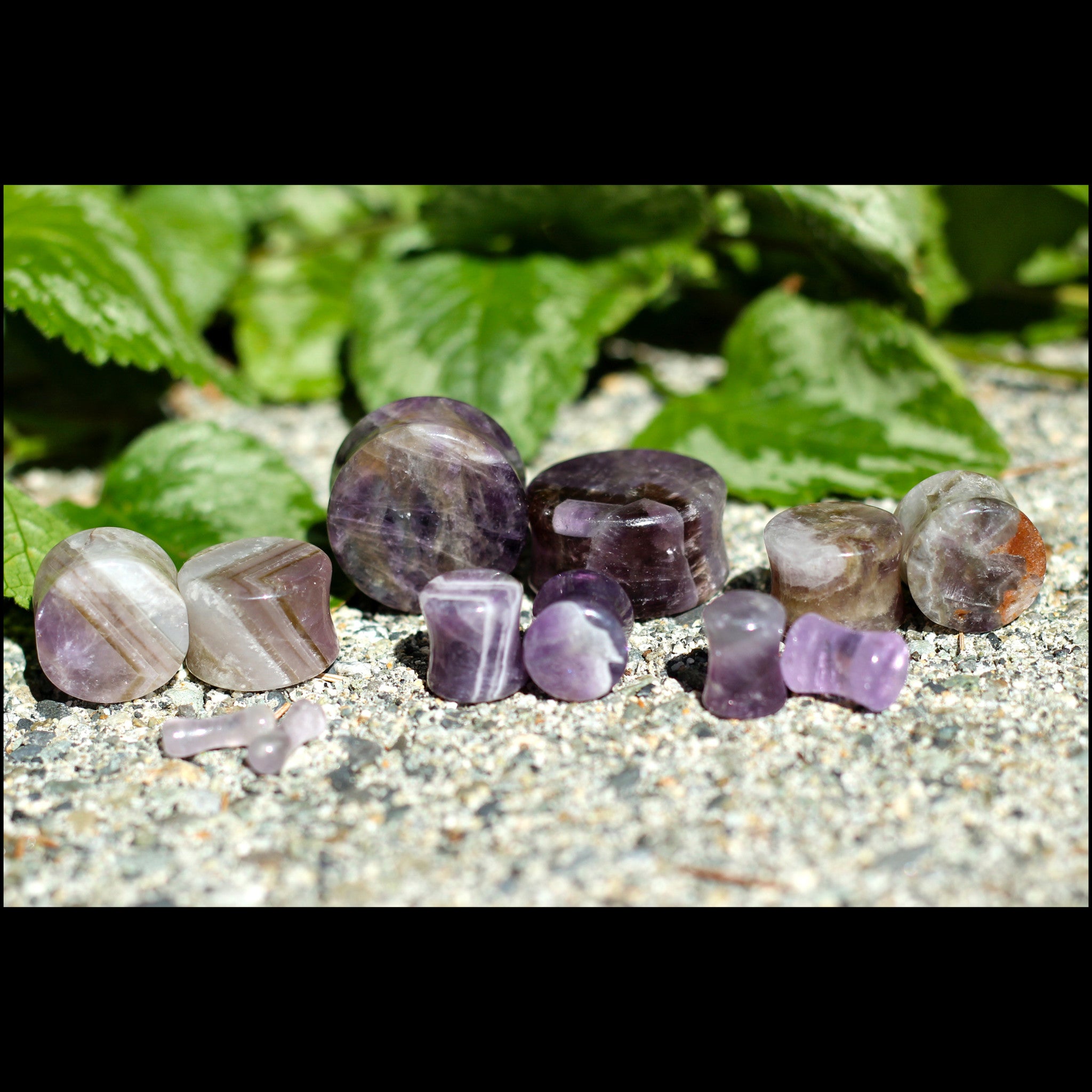 Amethyst stone Plugs - BC Plugs  - 1